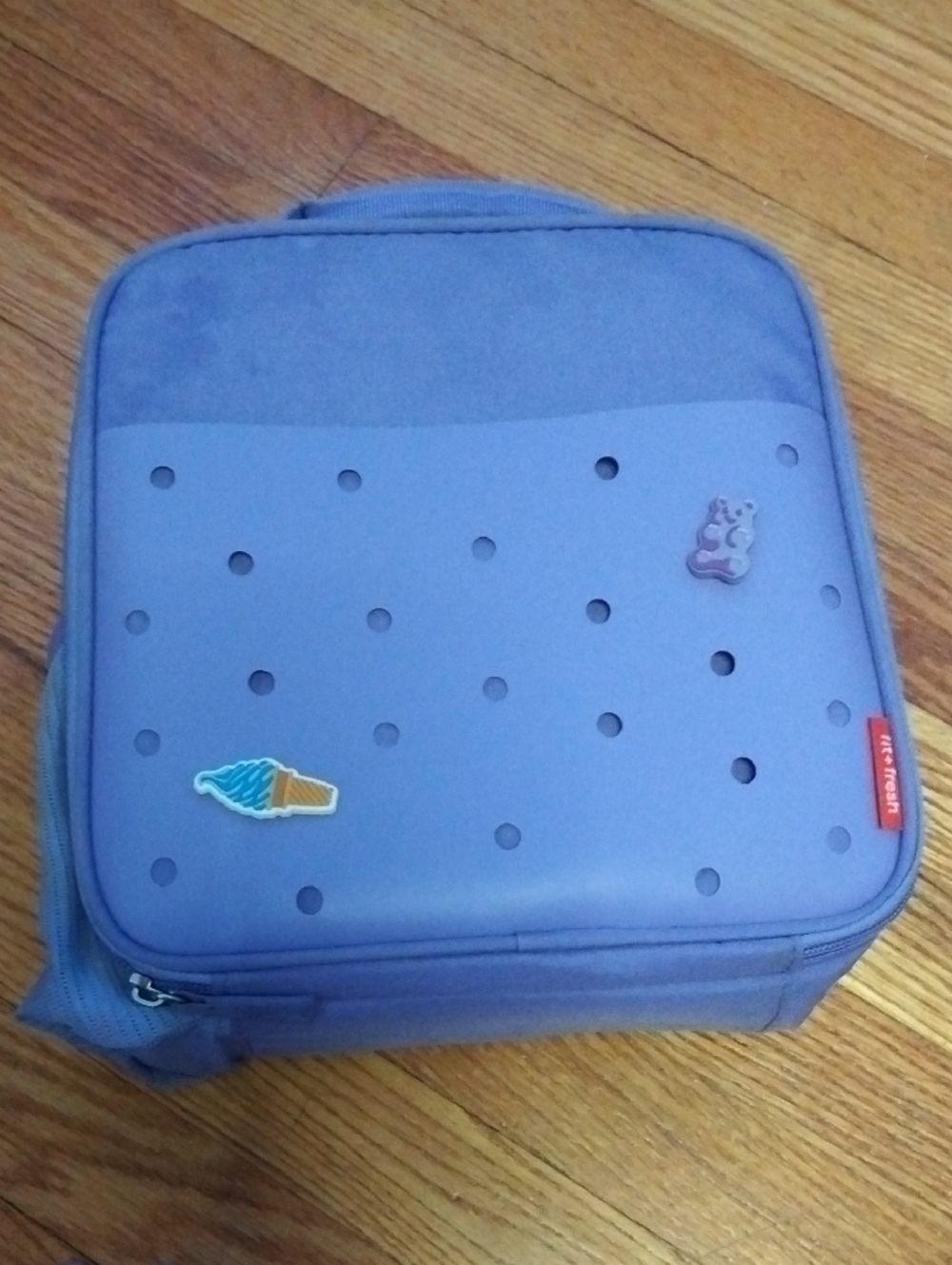 Fit Fresh Crock Inspired Lunch Box Insulated Purple And Comes With Two Gibbets